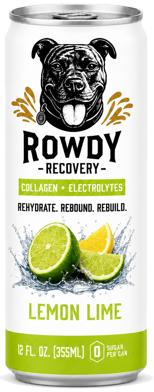 Rowdy Recovery Lemon Lime can