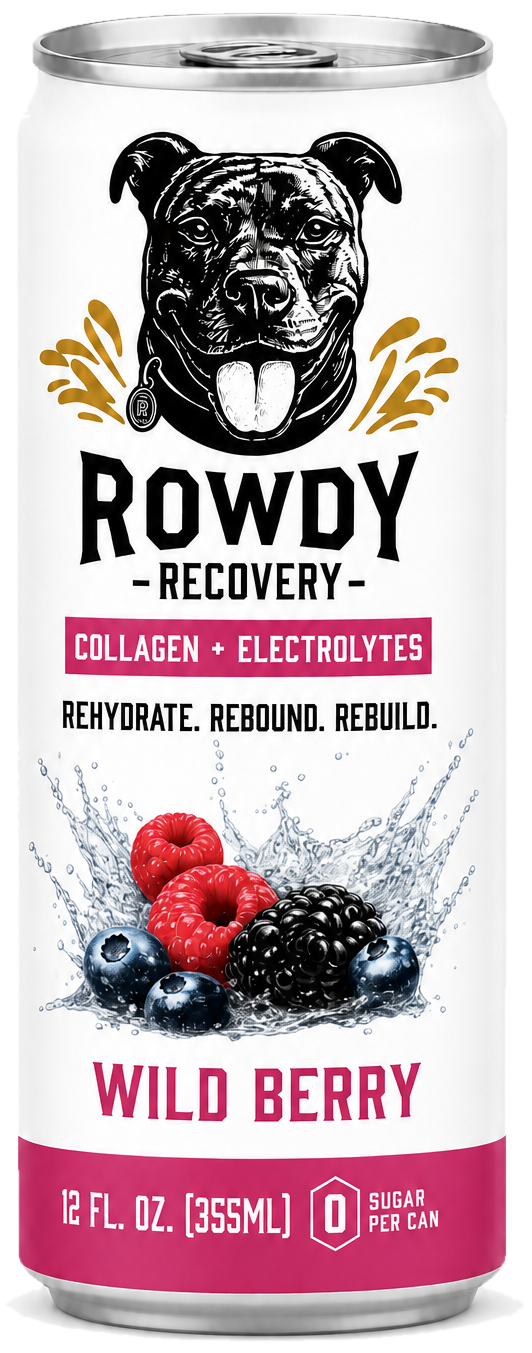 Rowdy Recovery Wild Berry can