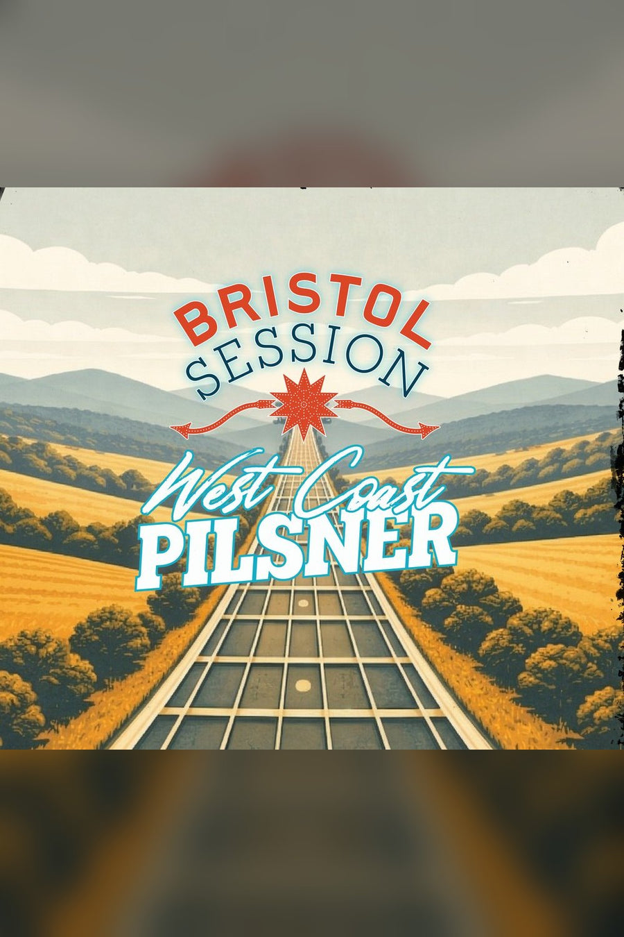 Bristol Session West Coast Pilsner tap sign artwork
